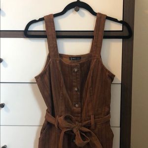 Burnt Orange Corduroy Dress